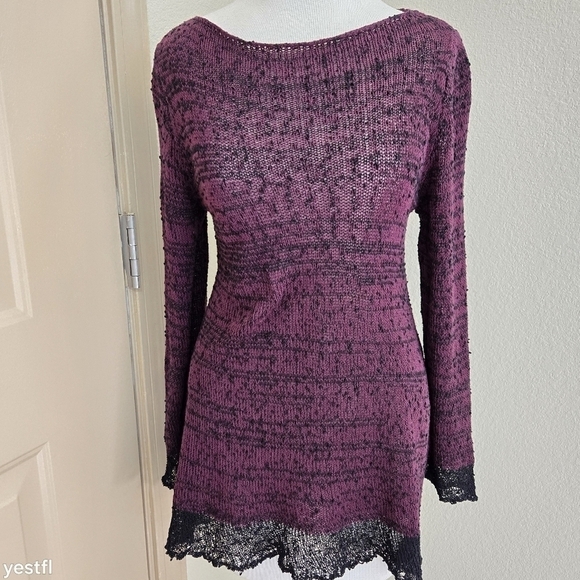 Georgina Estefania Tops - Georgina Estefania knit putple top M punk grunge